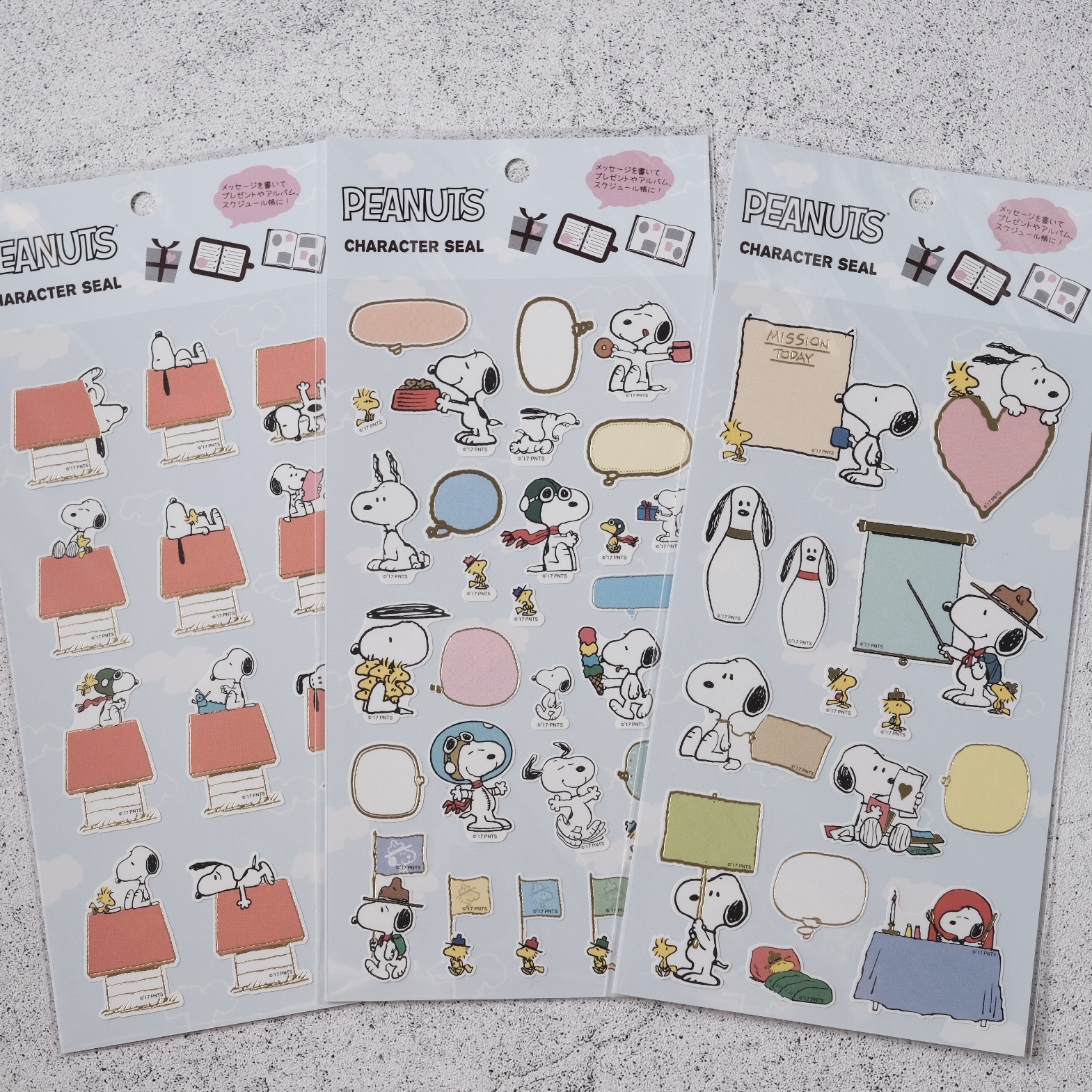 PEANUTS 史努比 留言對話框貼紙 SNOOPY message Dialog box