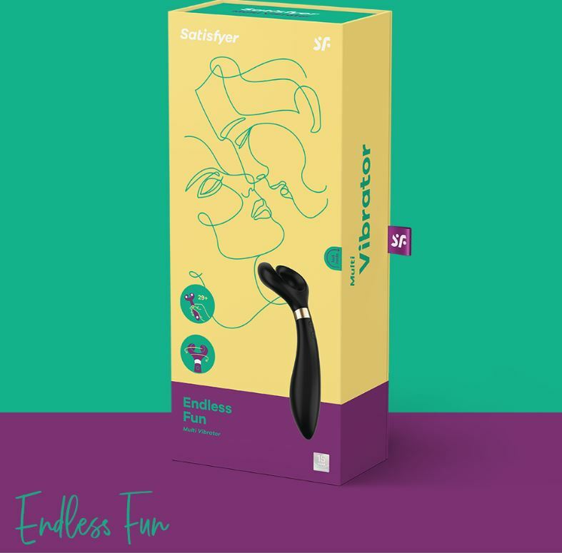 Satisfyer Endless Fun Y 字震動器 (黑色)