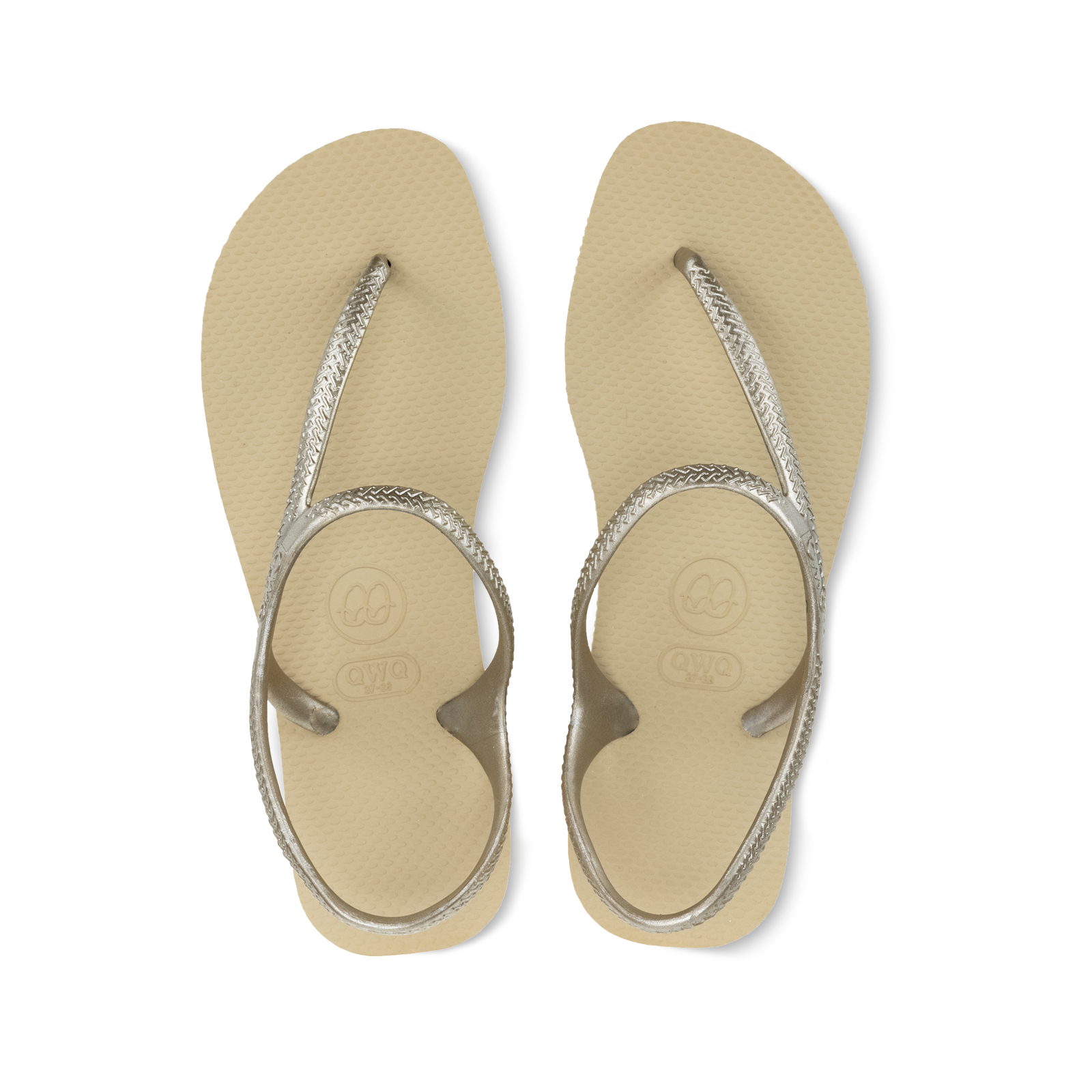 Urban綁帶涼鞋 女款珠光素色 沙金色 腳型修長款