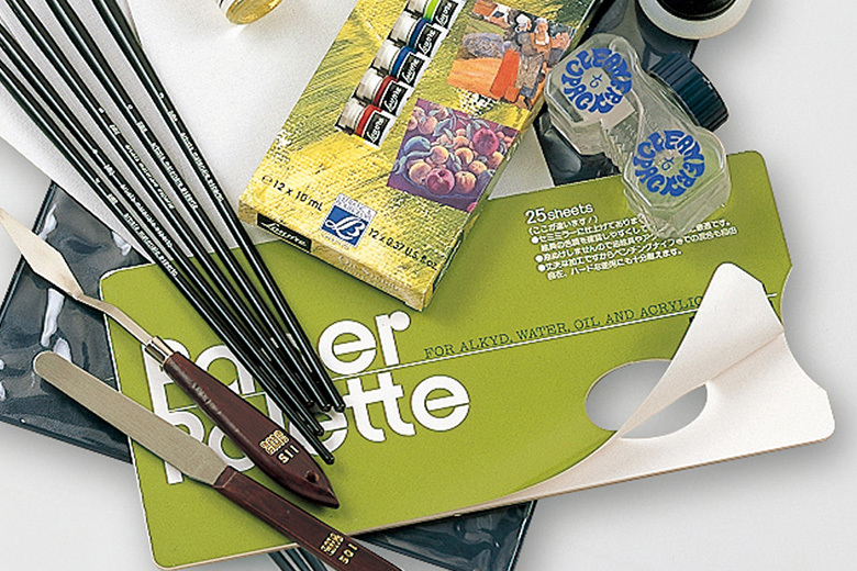 Maruman 拋棄式調色盤：油畫、壓克力調色專用