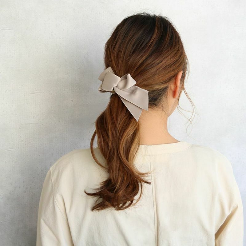 [日本制]大絲帶蝴蝶結髮夾