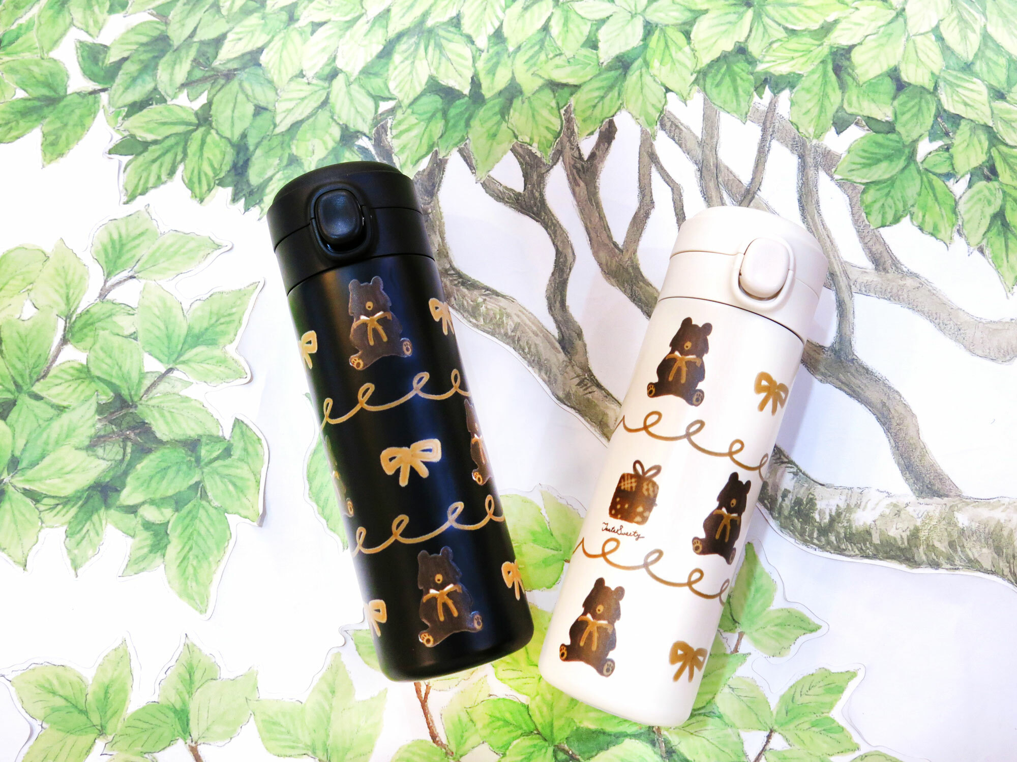 禮物熊款不鏽鋼保溫瓶