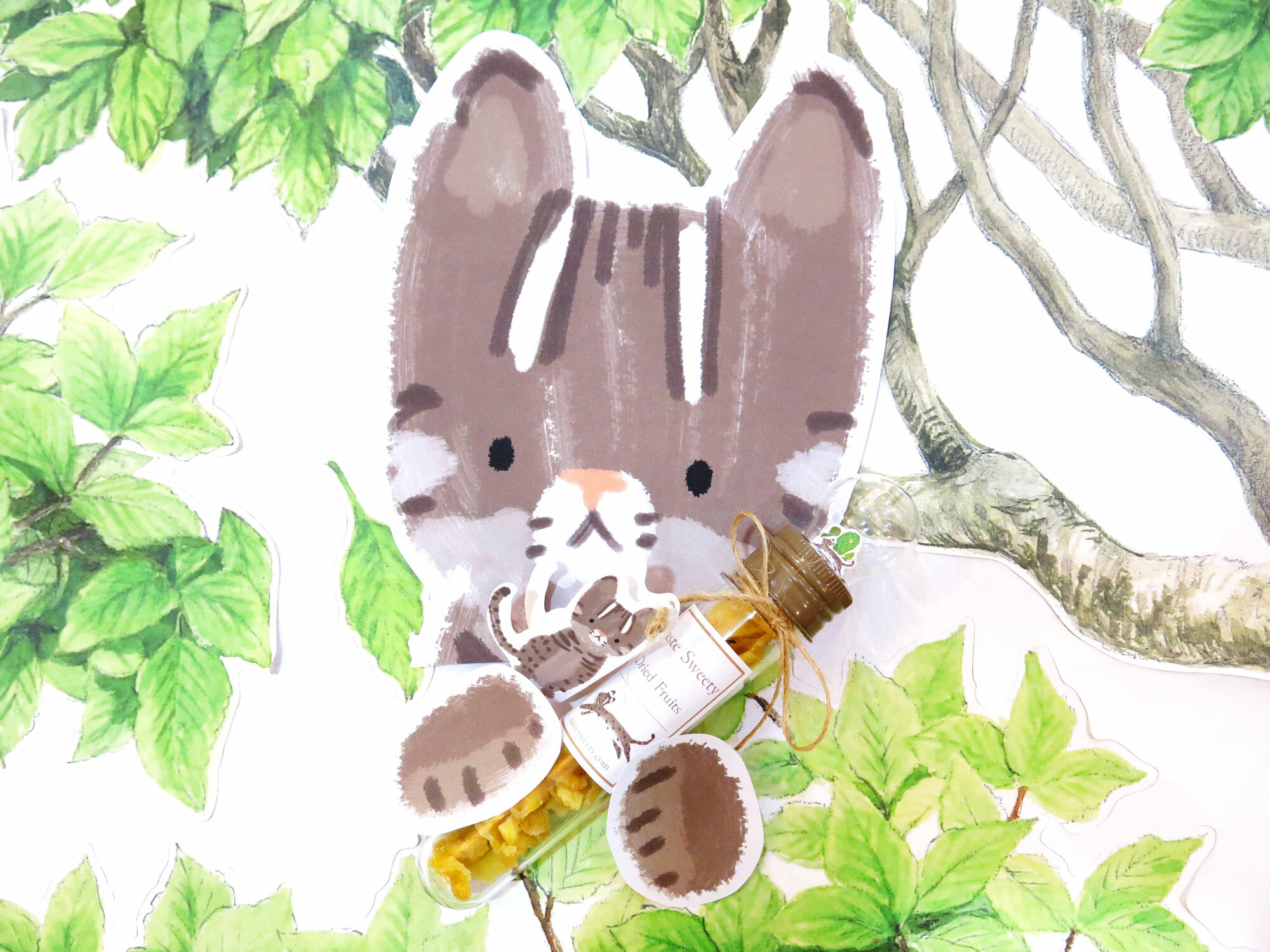 跳跳花石虎-玻璃球繽紛小果乾