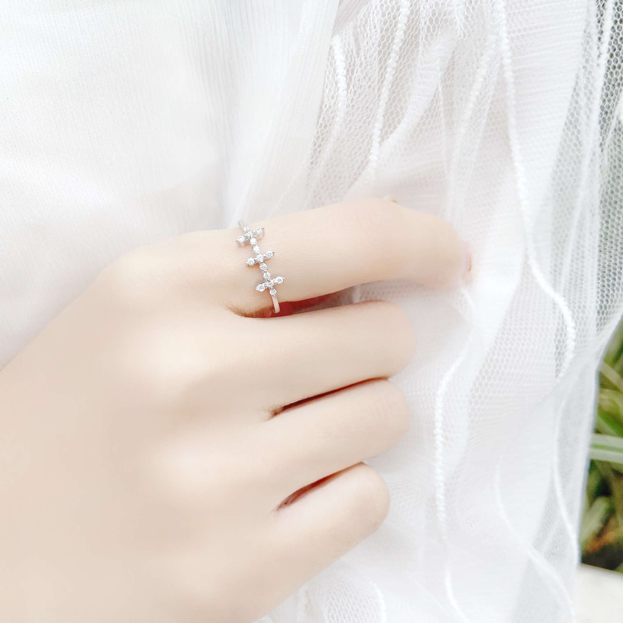 | 925 Silver |  Fence Ring | RI0389 |