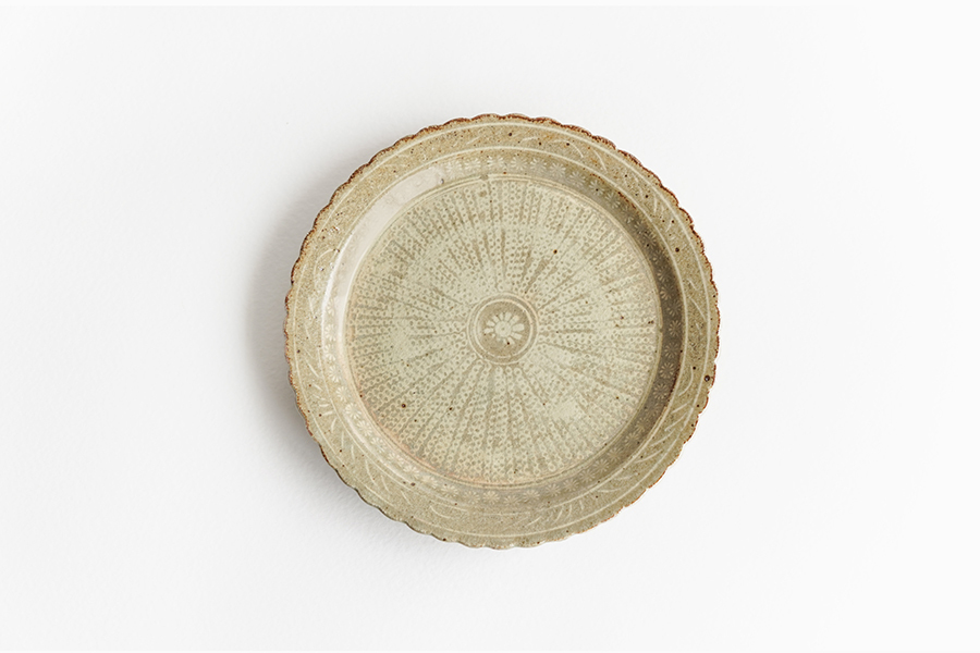 志村睦彦-三島輪花7吋皿