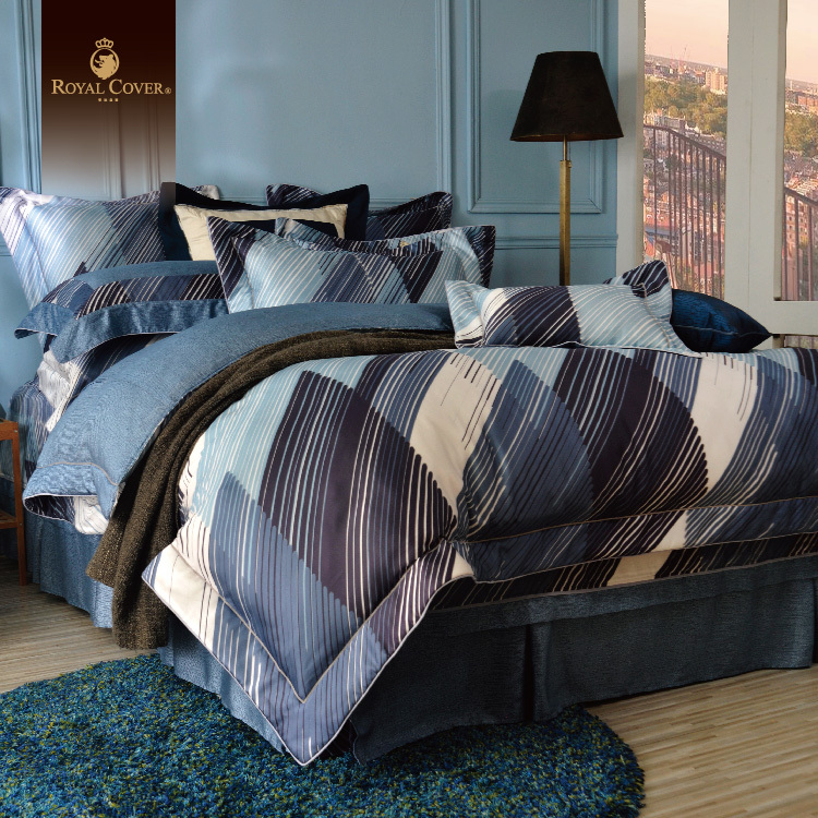 good holiday-royal cover-tencel-bedding set -Blue Laser