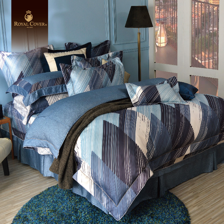good holiday-royal cover-tencel-bedding set -Blue Laser