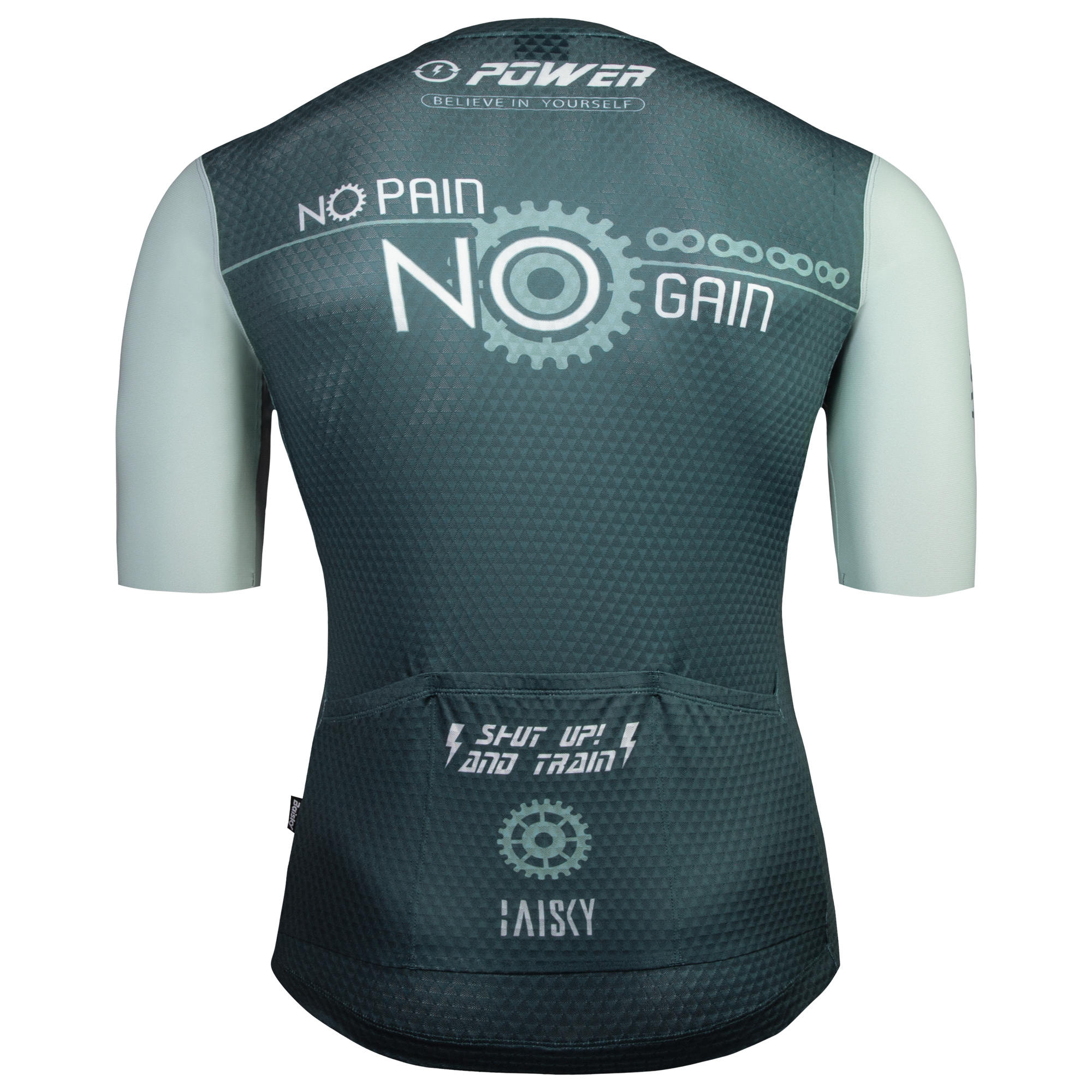 男款空力短車衣 戰隊 螢光藍