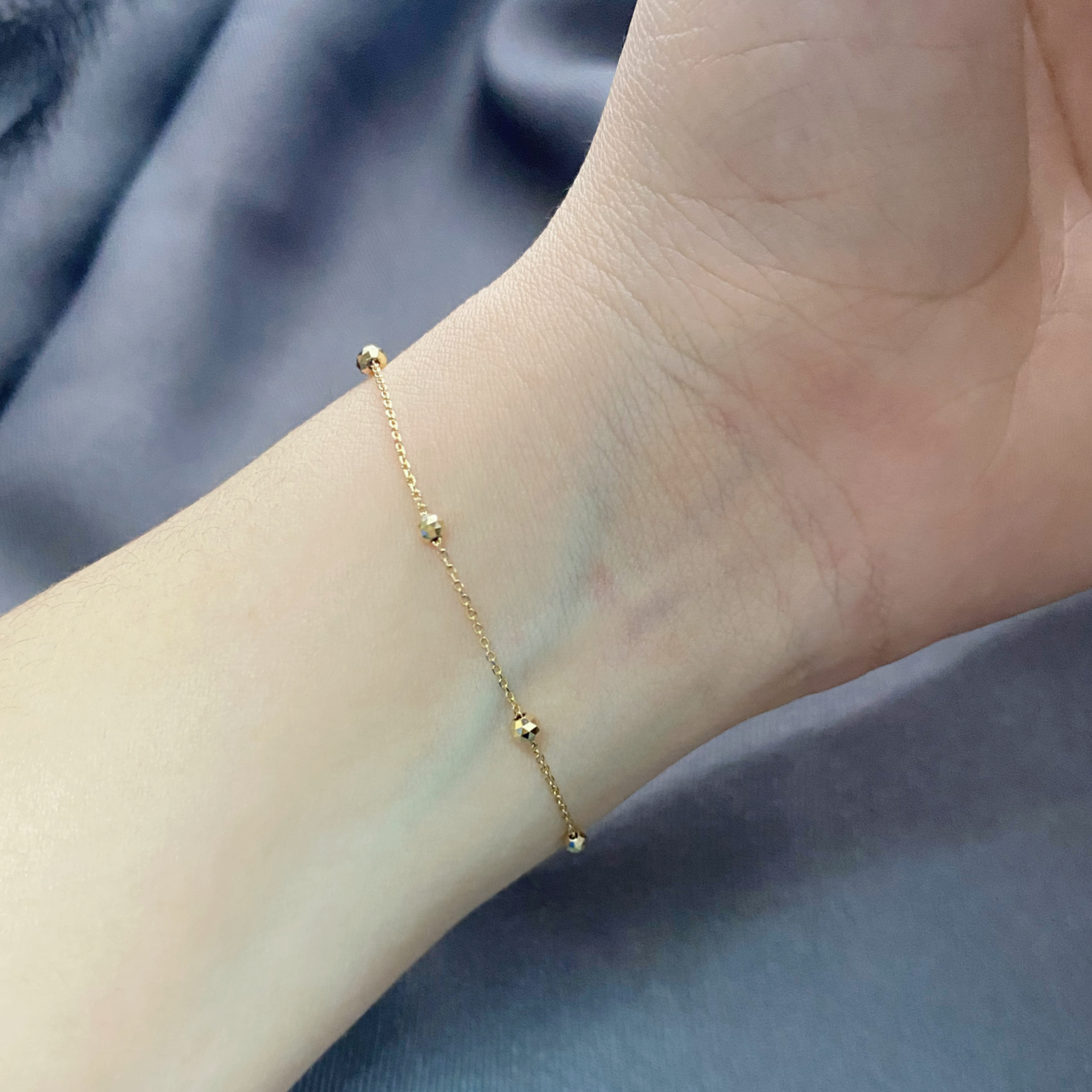 10K/日本設計款系列-徘徊串珠手鍊