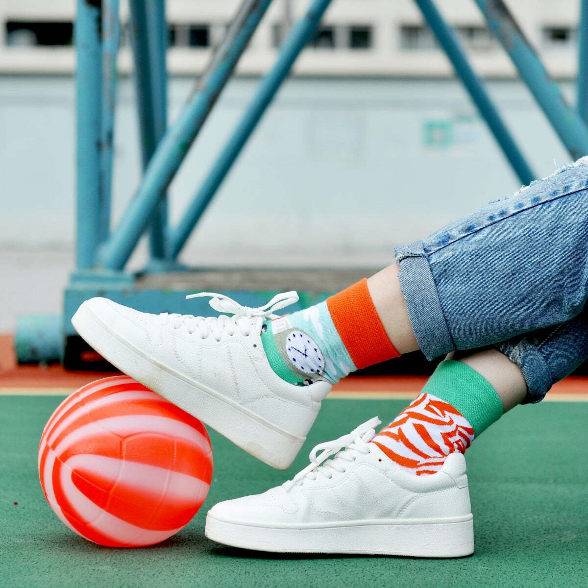 PAIR PAIR FULL 西瓜衝力射球 襪子（尺碼：40-43）