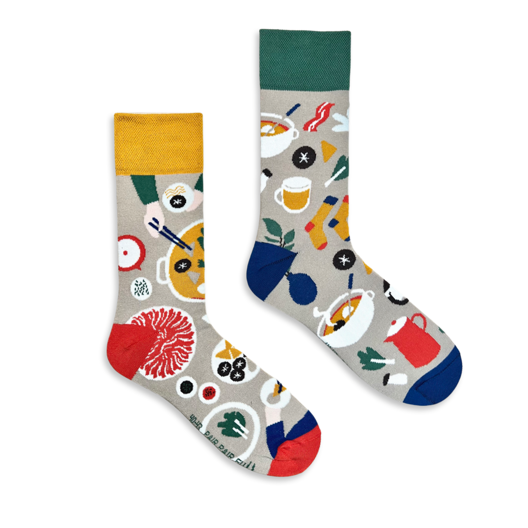 PAIR PAIR FULL"火鍋時間" 襪子 (尺碼：36-39）