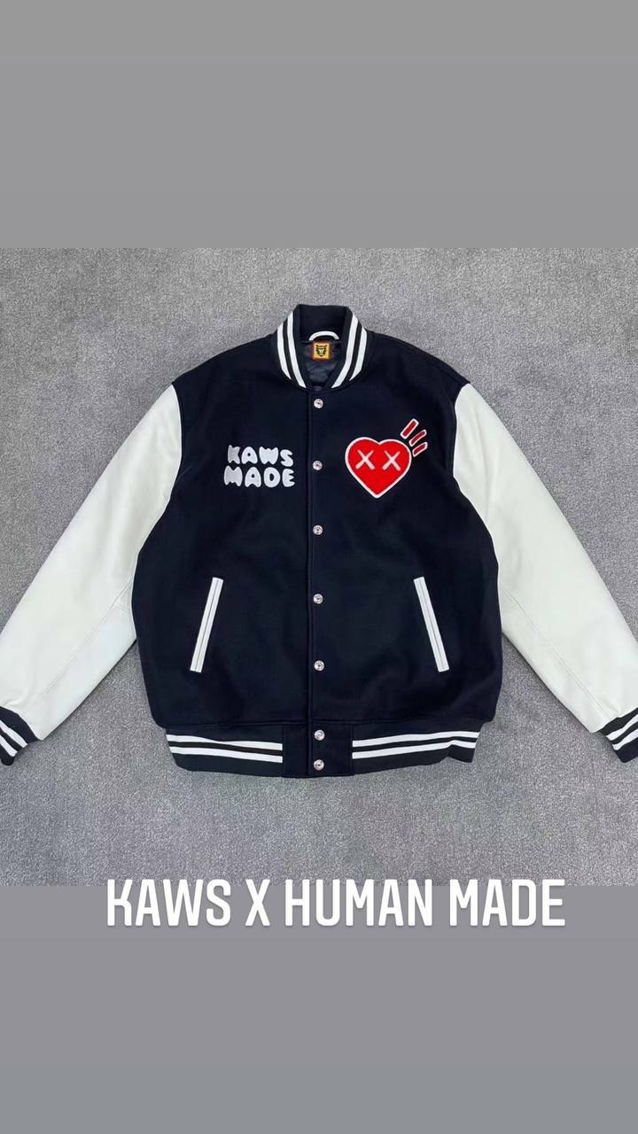 夏・お店屋さん HUMAN MADE×KAWS Varsity Jacket ヒューマンメイド