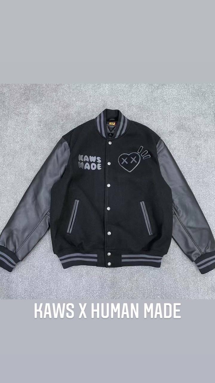KAWS x Human Made Varsity Jacket Friend & Family