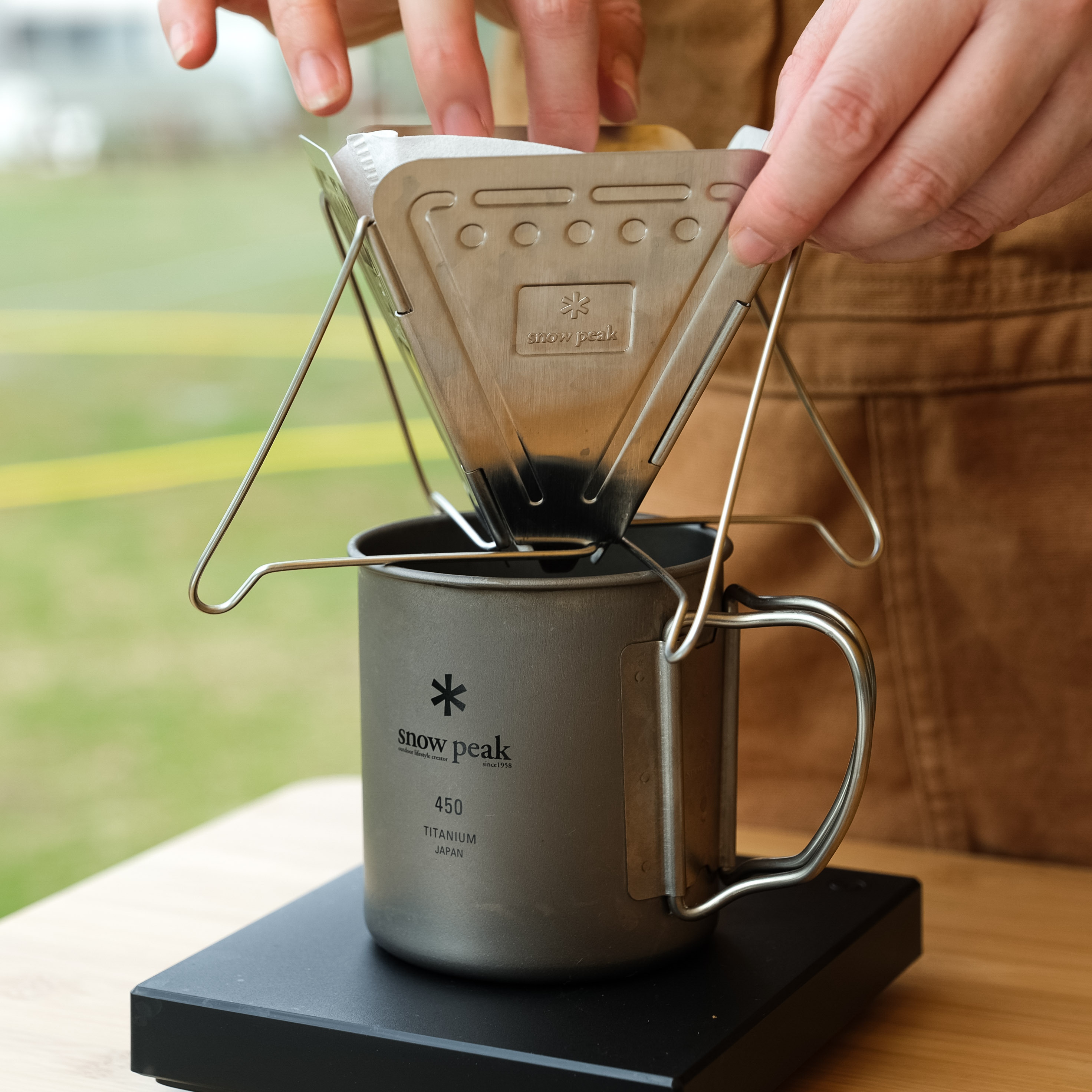 snow peak コーヒーミル チタンマグ 300 スノーピーク チタンダブル