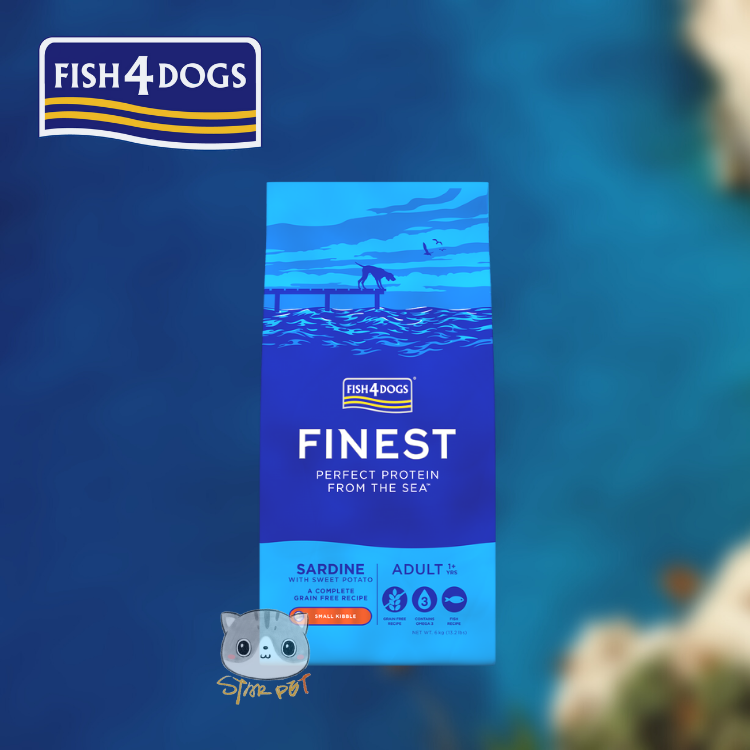 [Exp.2023/08/23]Finest Fish4Dogs Sardine with Sweet Potato - Small Bites 6kg