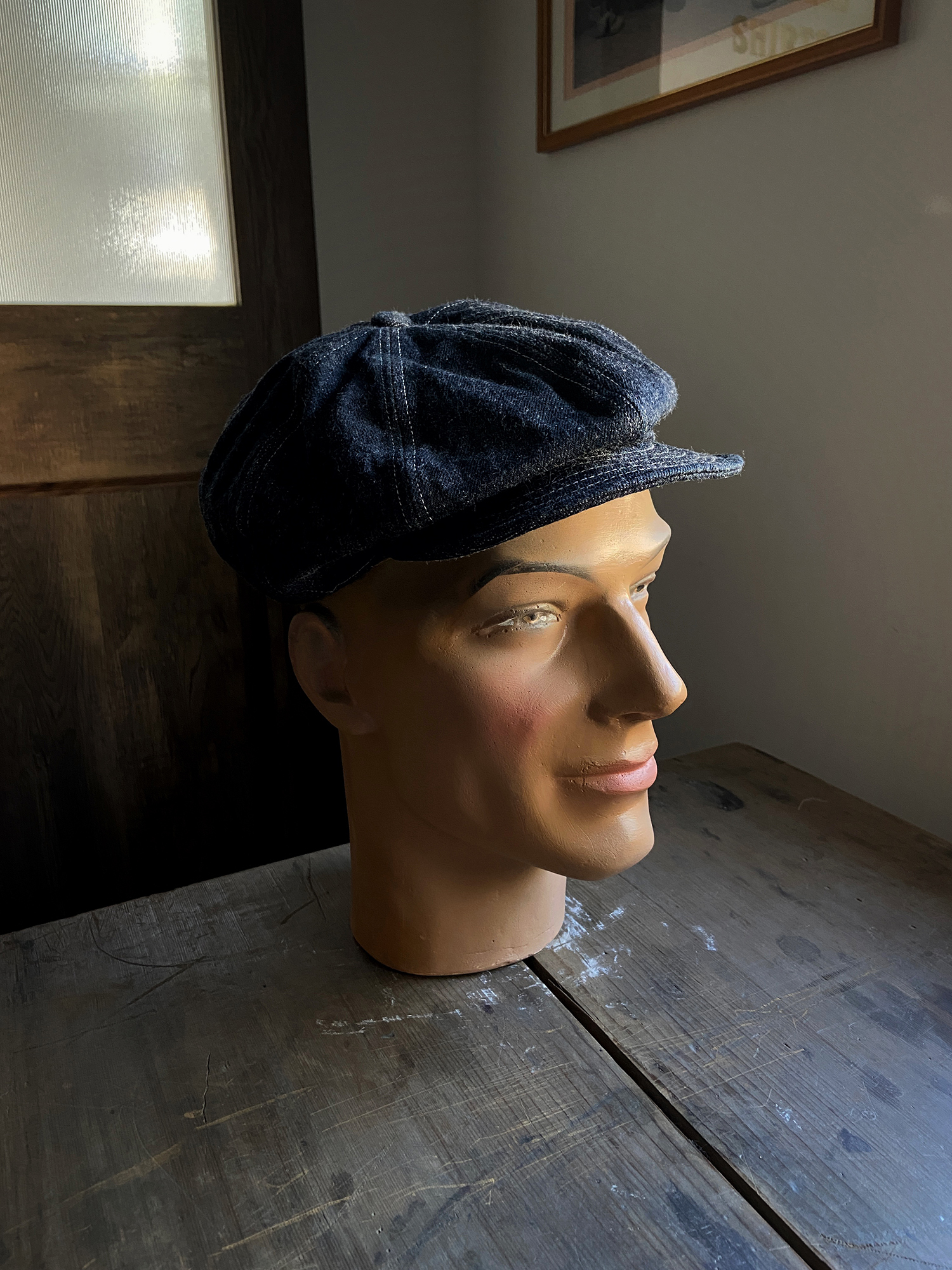 DIRT DENIM NEWSBOY CAP