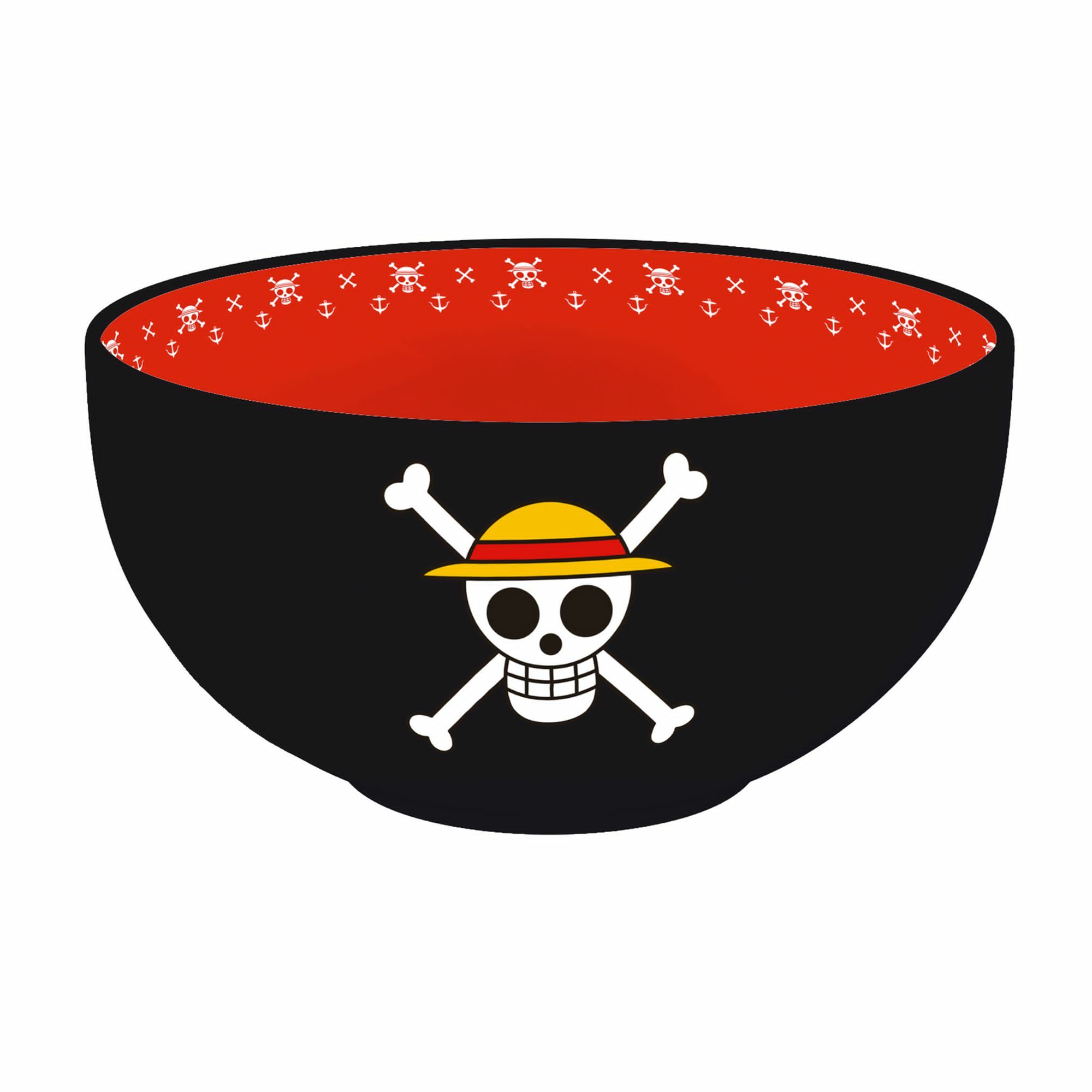 One Piece海賊王草帽海賊團骷髏標誌陶瓷飯碗