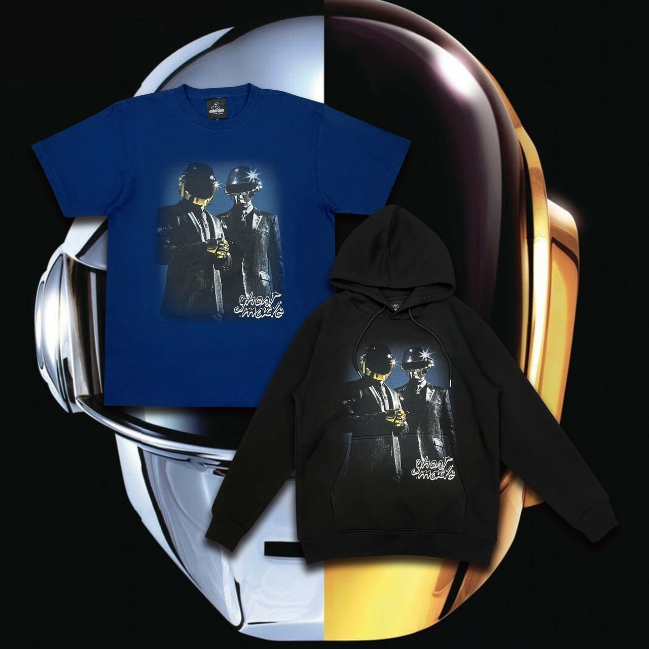 GHOST MADE  《 DAFT PUNK 》傻瓜龐克 樂團 短袖 T / 帽T GHOST MADE