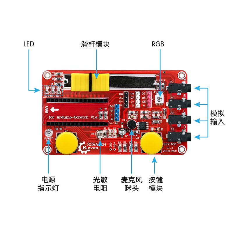 Scratch 互動套件(相容Arduino)
