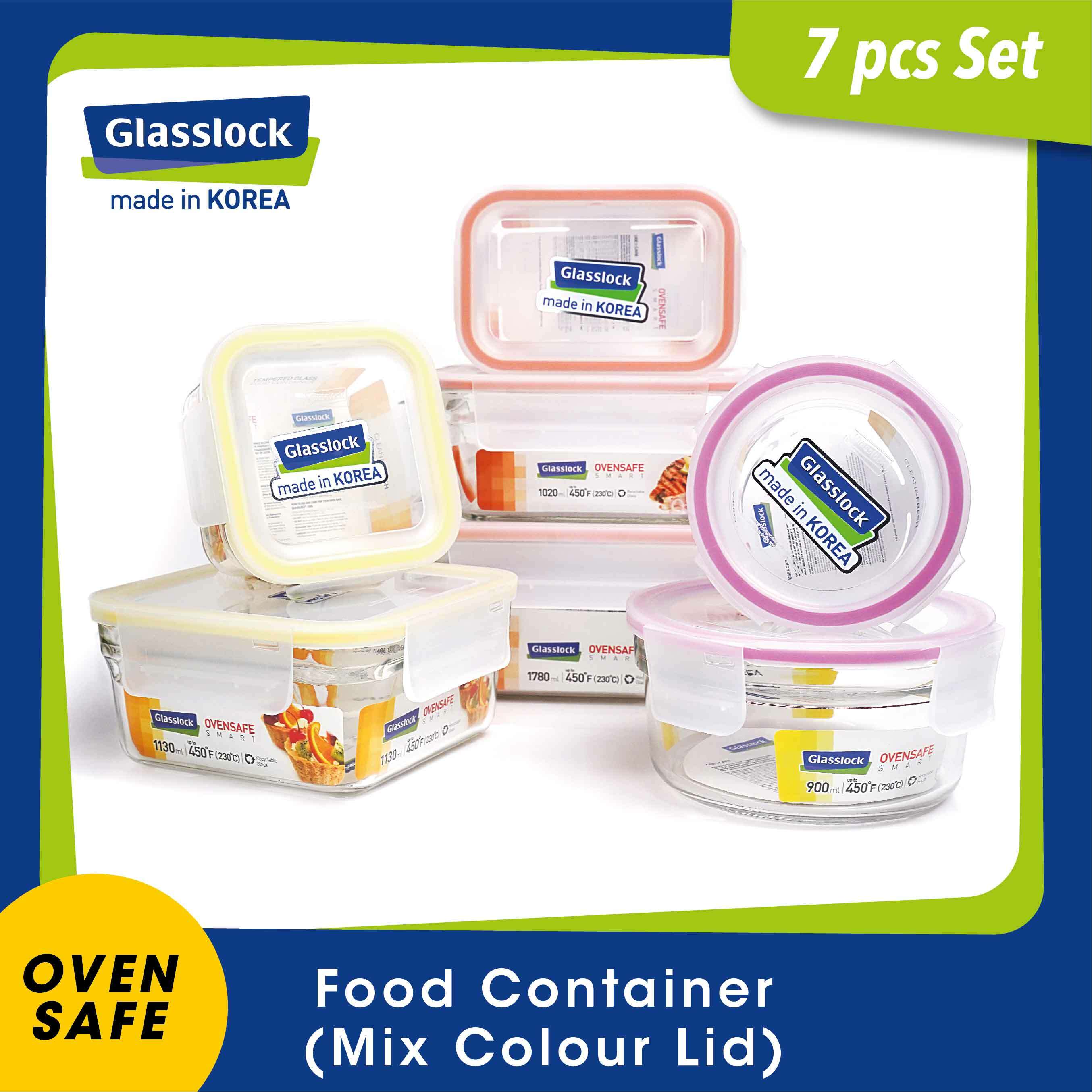Glasslock Oven Safe 7 Pcs Set