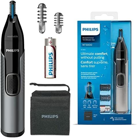 【新品未使用】PHILIPS Series3000 耳•鼻毛カッター Nose trimmer series 3000 鼻毛・耳毛・眉毛トリマー NT3160/10
