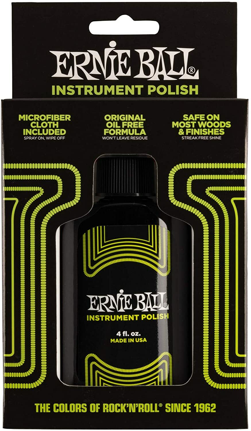 ERNIE BALL polish P04222 樂器保養蠟+琴布 美國製
