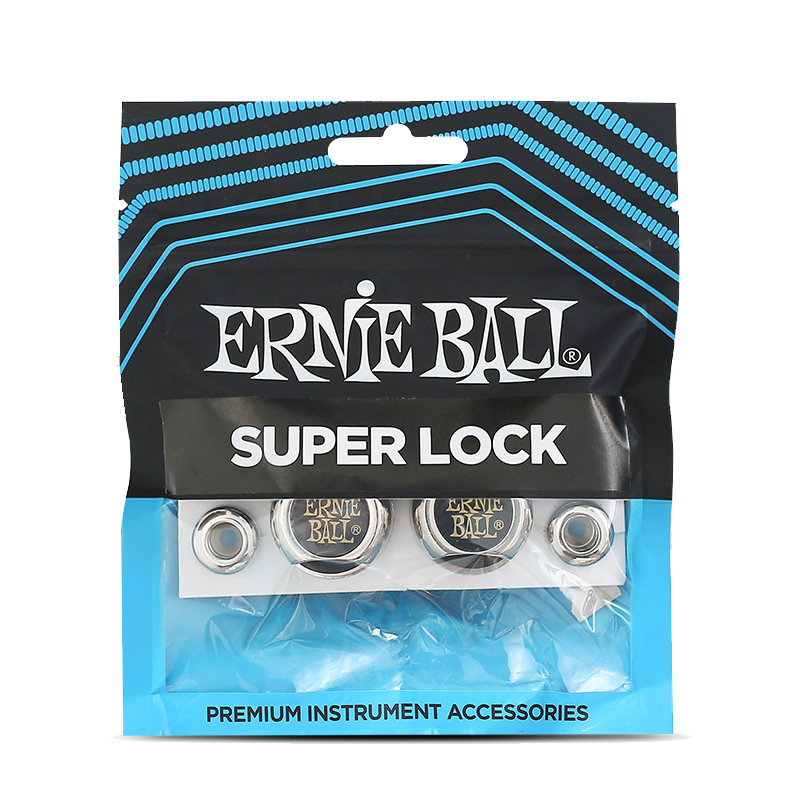 【多款顏色】ERNIE BALL SUPER LOCK 安全背帶扣 ｜ P04600銀色 / P04601黑色