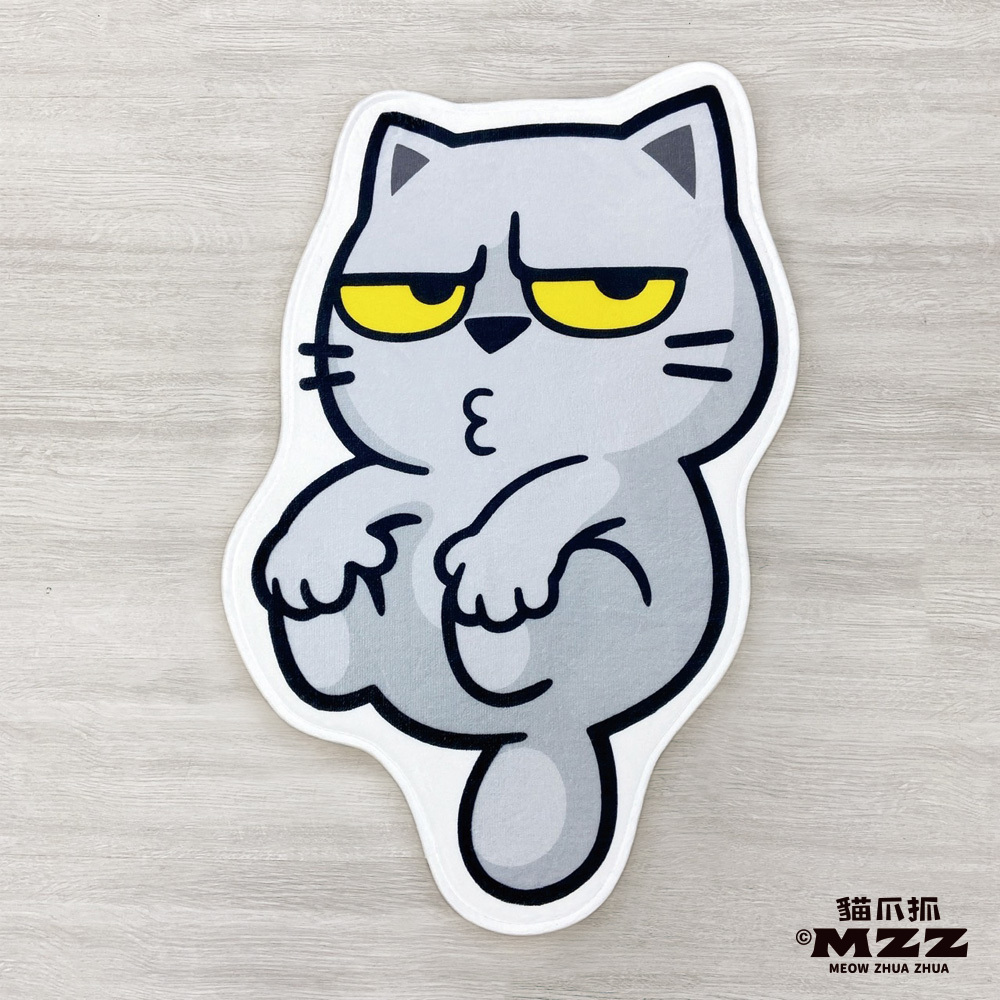 貓爪抓造型腳踏墊