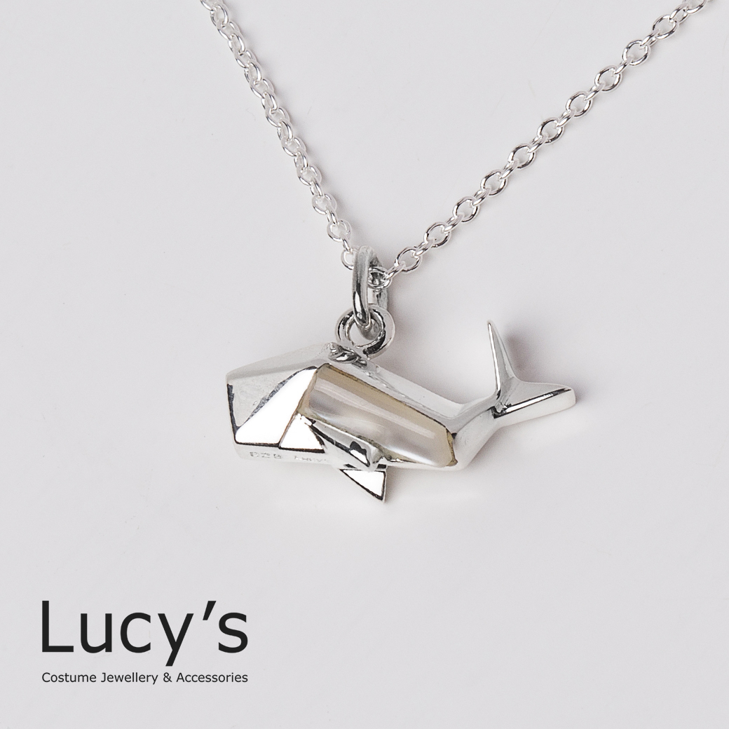 Lucys 摺紙系列｜925純銀鯨魚項鍊(二色) (96177/60364)