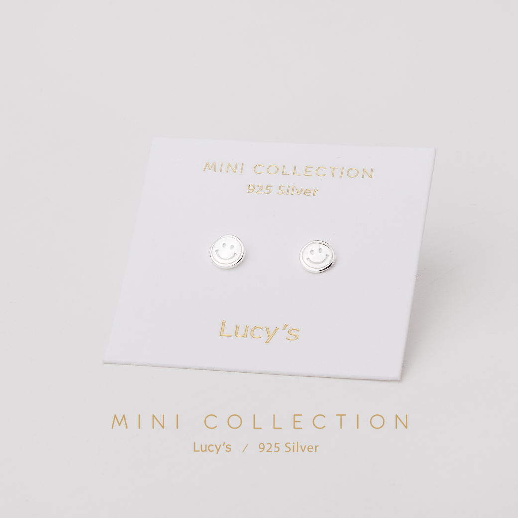 925純銀〔輕銀系列〕微微一笑 耳環 (99042)
