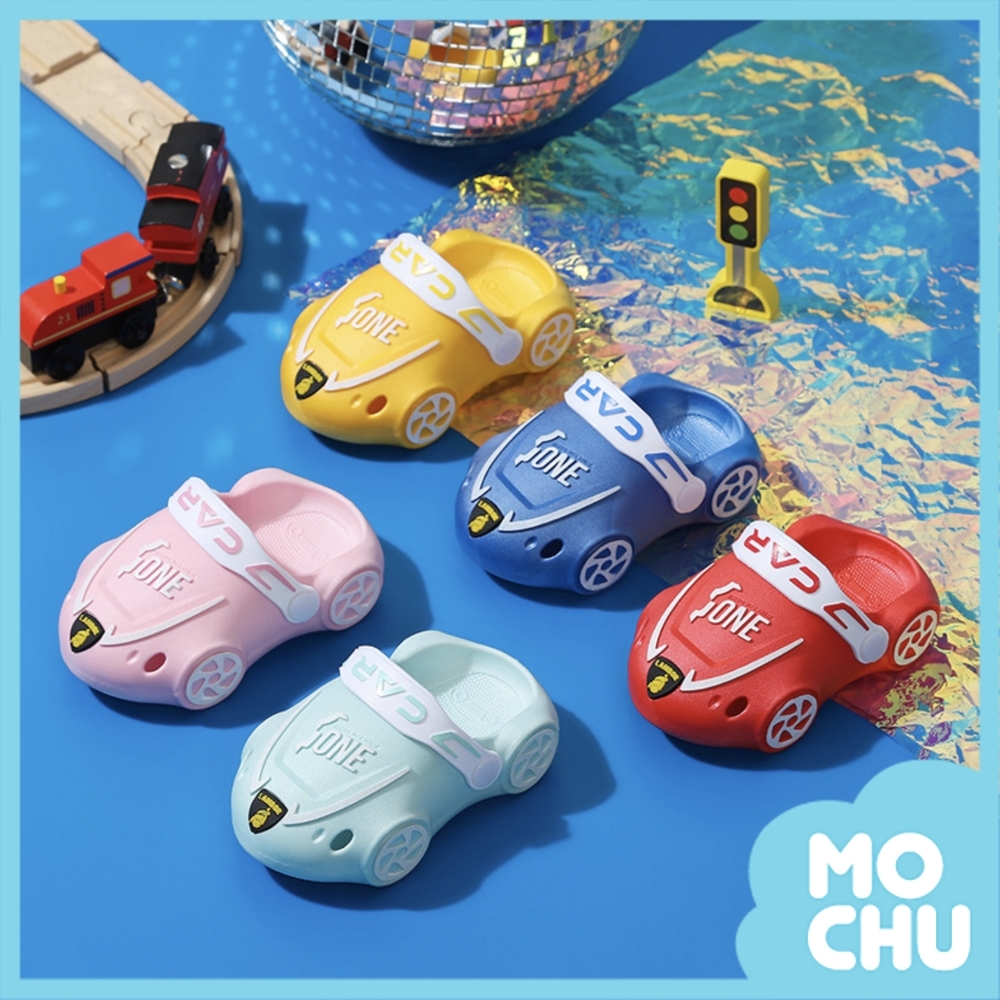 (31-32現貨)繽紛小賽車涼拖鞋