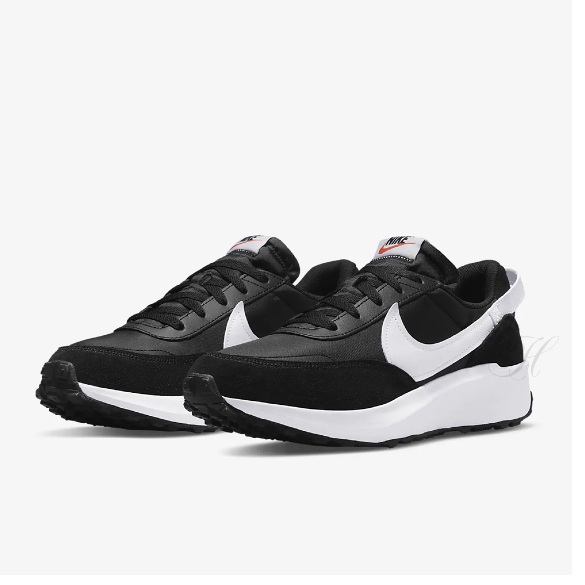 NIKE NSW WAFLLE DUBUT 黑白小SACAI 增高休閒DH9522-001