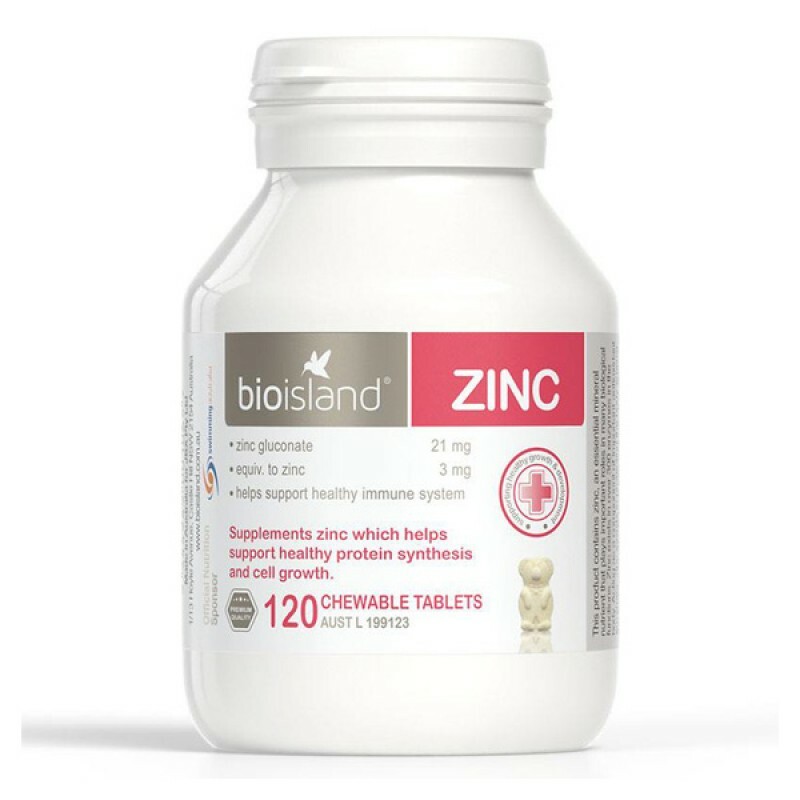 澳洲 Bio Island 天然嬰兒兒童鋅片120粒（21年新版）