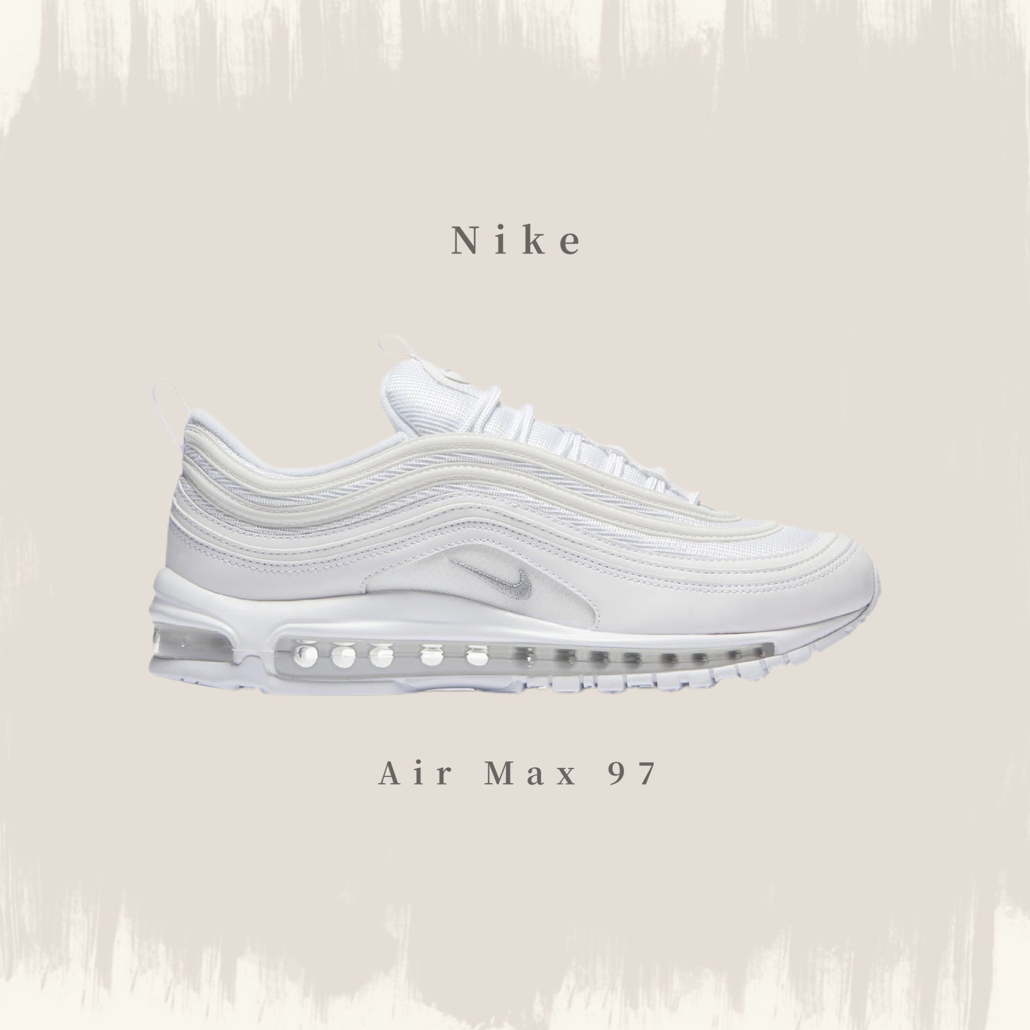 NIKE NSW AIR MAX 97 全白銀勾象牙白白魂休閒情侶921826-101