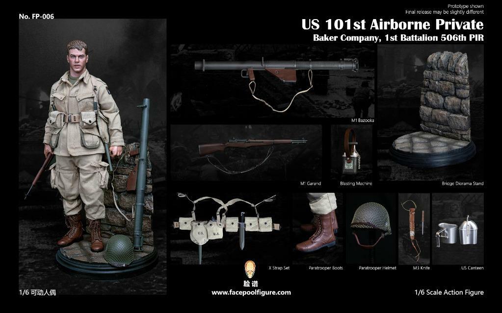 臉譜模玩 : 1/6  FP-006 二戰美軍101空降師一等兵