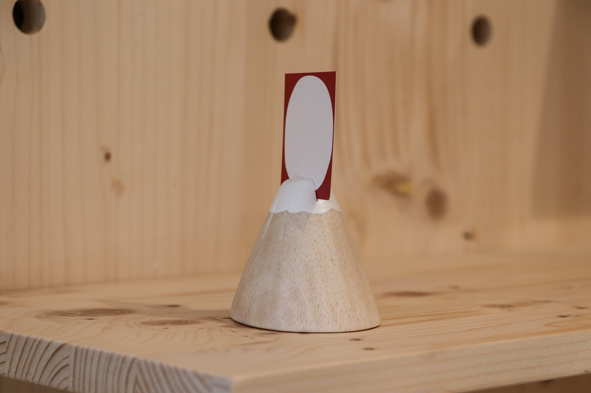 T-lab 富士山 木雕名片夾