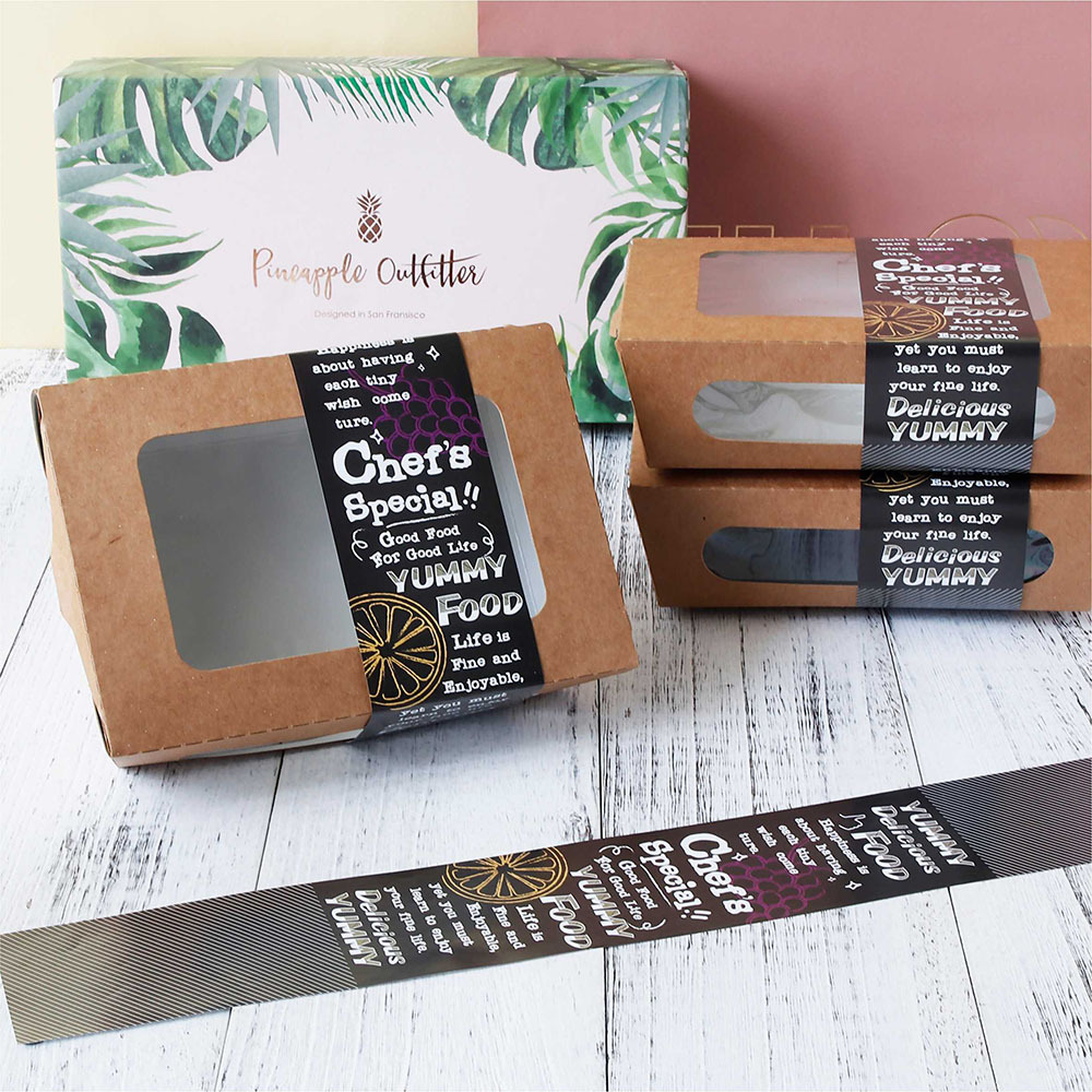 公版全彩餐盒腰封 H02-黑