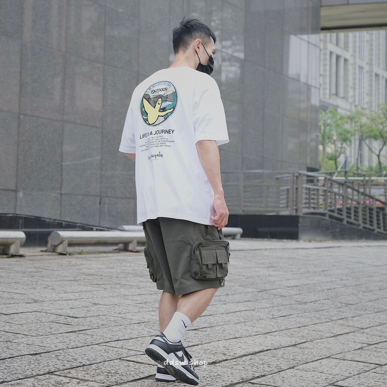 Mark Gonzales 短袖 國外限定 OUTDOOR聯名款 口袋短袖 白色 黑色