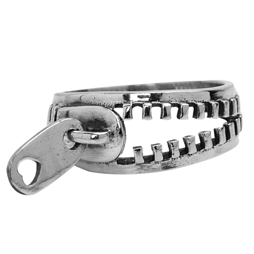 【ACCY005】拉鏈撕裂嘴設計戒指