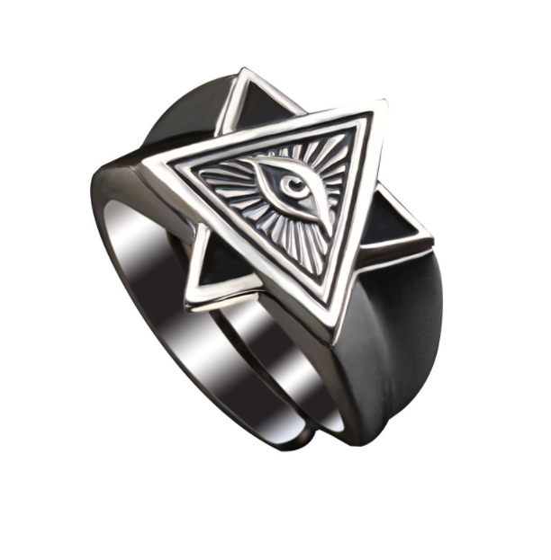 【ACCY014】上帝之眼六芒星開口設計戒指