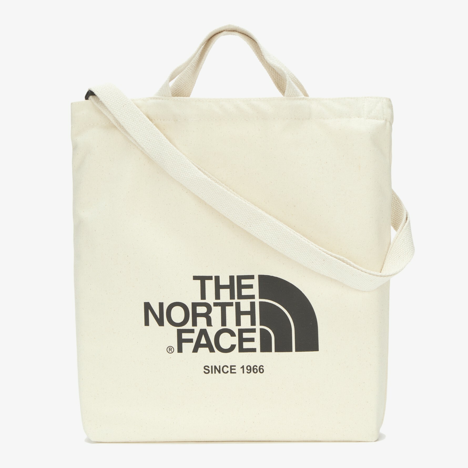 THE NORTH FACE BIG LOGO TOTE 大LOGO 托特包 手提 側背 米白 NN2PN09K