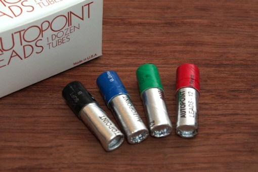 Autopoint 0.9彩色短筆芯