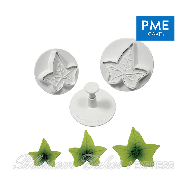 PME Veined Ivy Leaf Plunger Cutters, Extra Large Set of 3