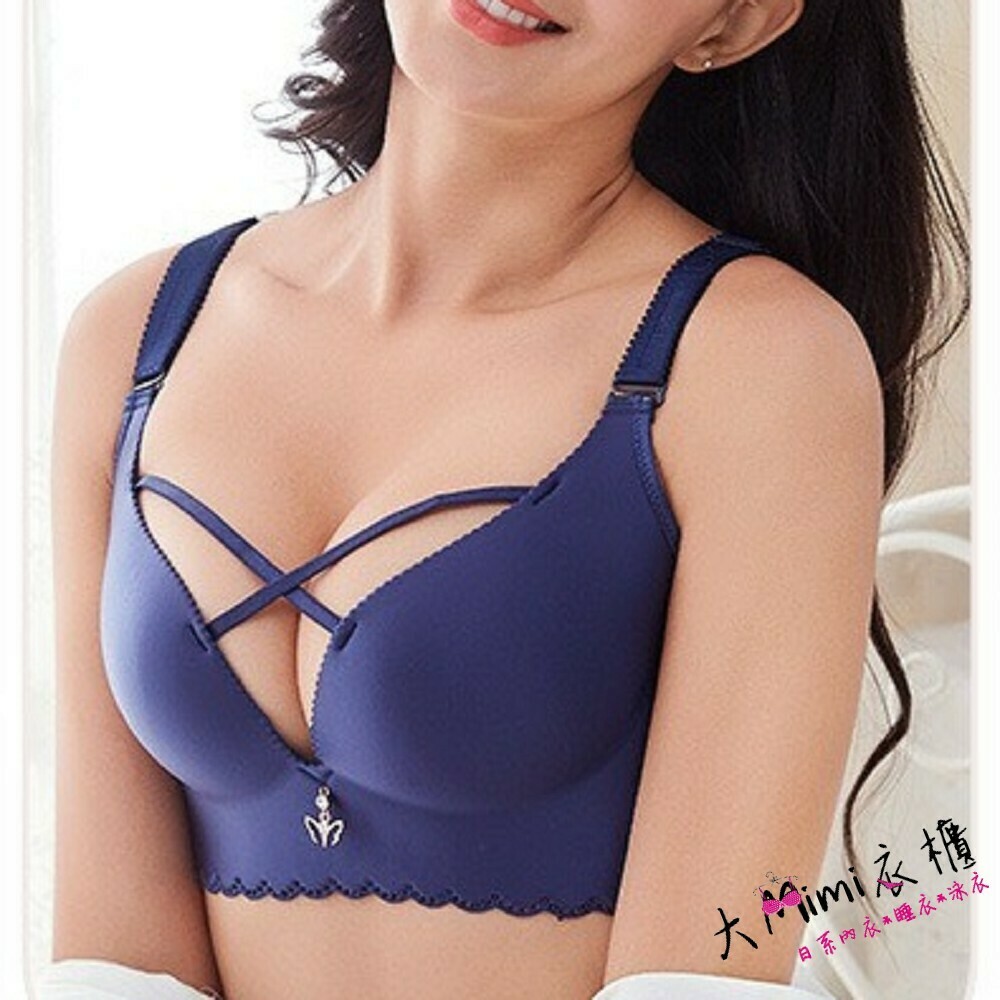 第二套1折-交叉款大罩杯內衣-單內衣