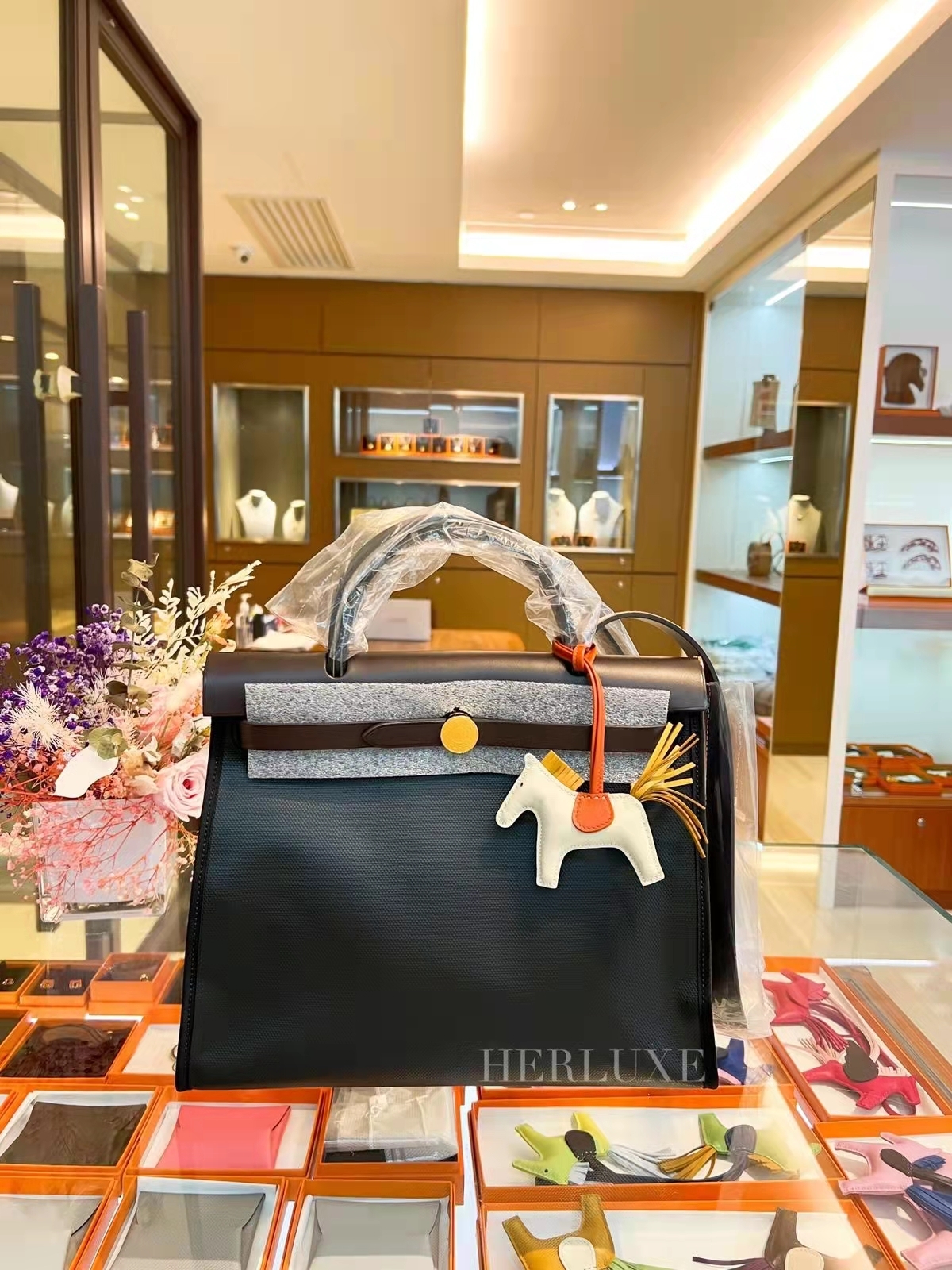 Herbag 31 89 noir/ 46 ebene cc waterproof canvas W