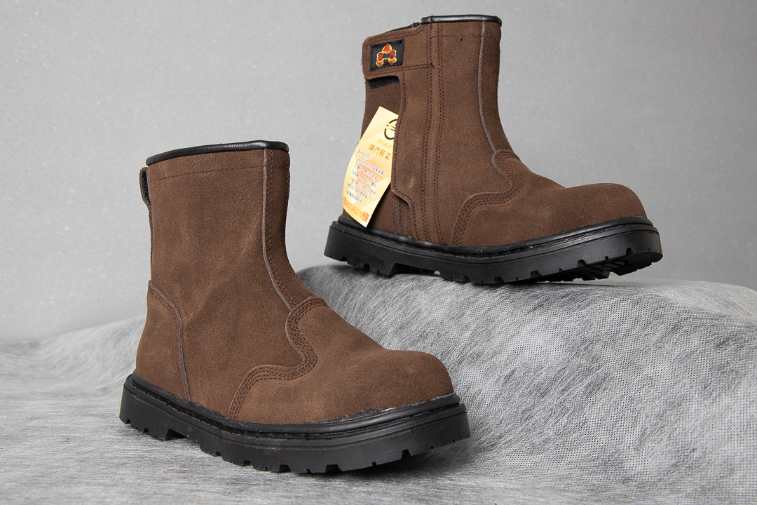 癸海GUIHAI│電銲專用安全鞋│高筒鋼頭│無防穿刺│反毛皮【222】