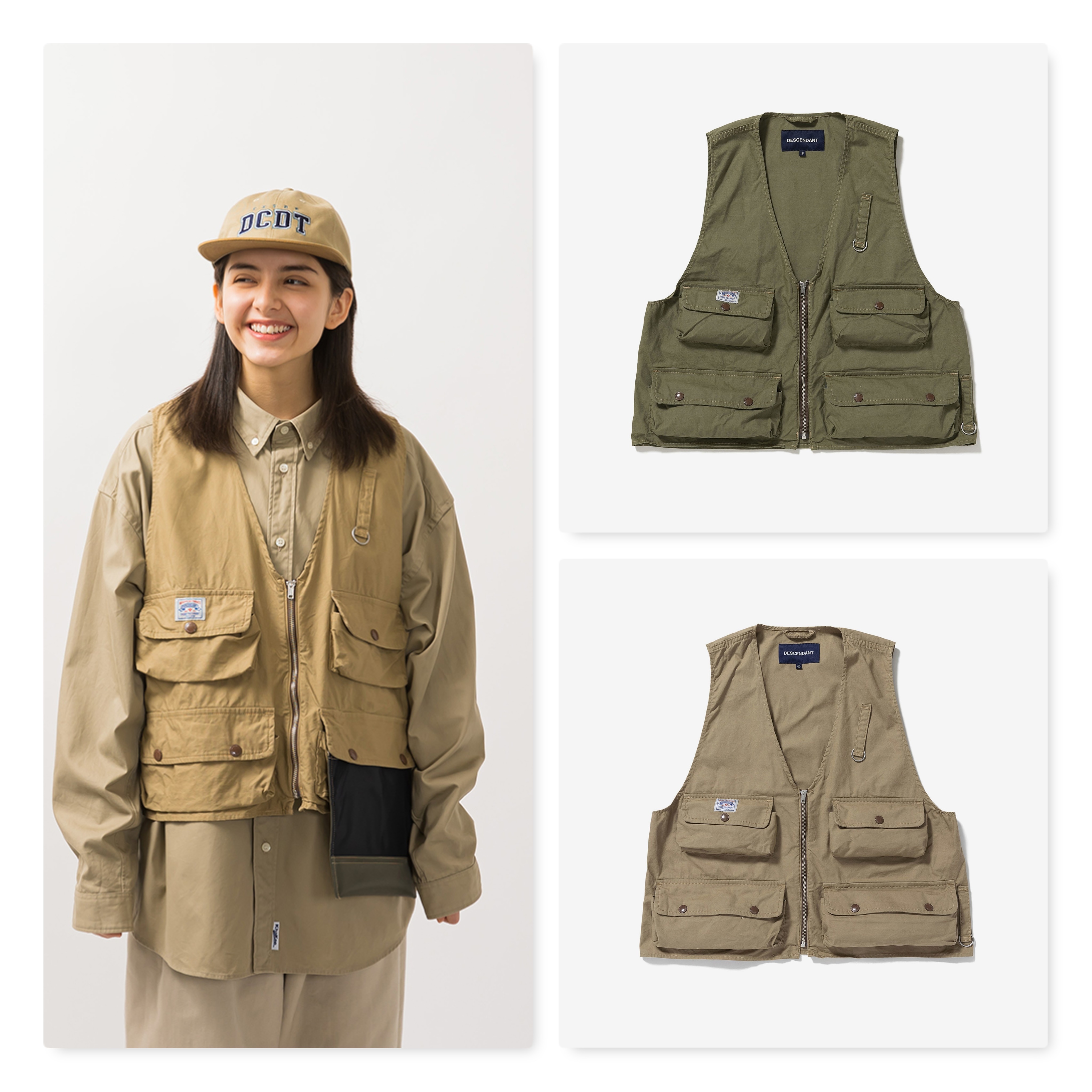 2022SS DESCENDANT POND FISHING VEST 釣魚口袋背心現貨