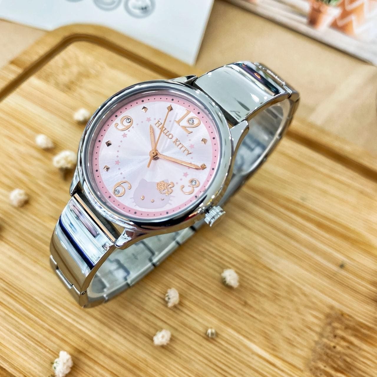 【HELLO KITTY】凱蒂貓時尚星鑽手錶  LK705LWPA(粉) / LK705LWVA(紫) / LK705LWKA(黃)  (31mm)  現代鐘錶