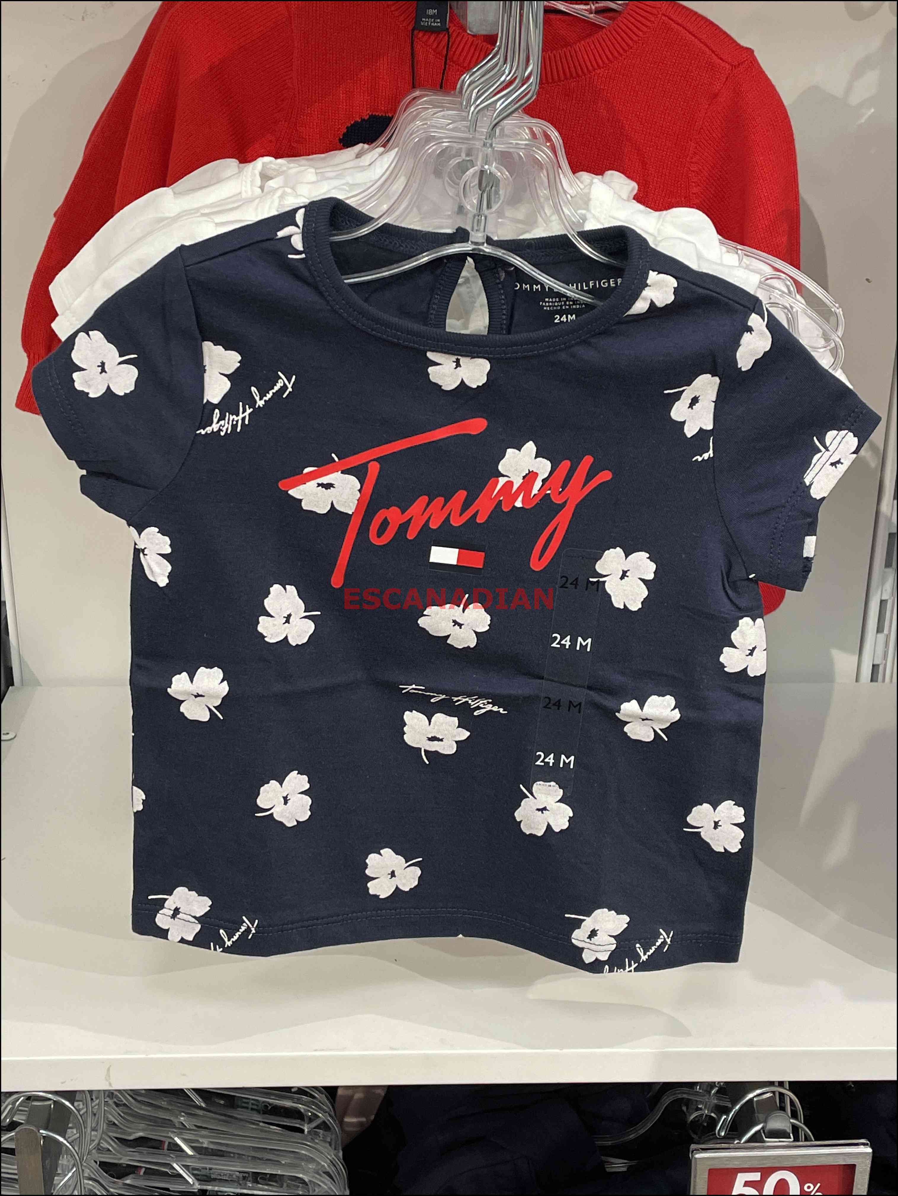 TOMMY 小女童/BABY 滿版 短Tee