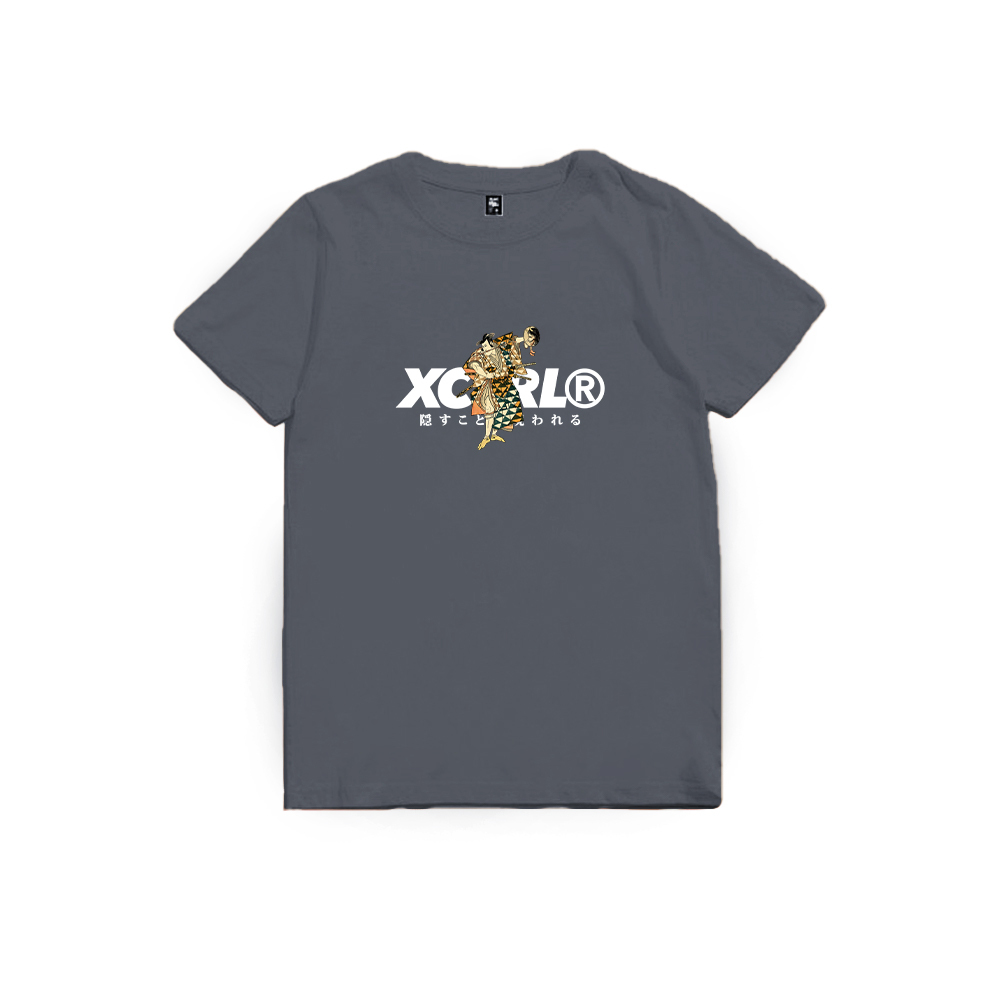 XCTRL 浮世繪隱士短T-灰藍